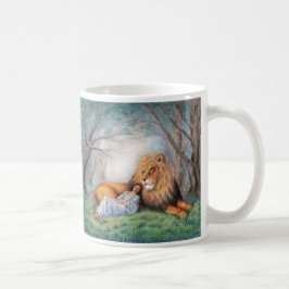 Lejont och mig kaffemugg