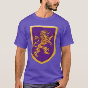 Lejont på lilor skydda t shirt