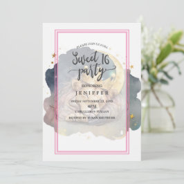 Lejont slamrande av Cute kung vid Måne Inbjudningar