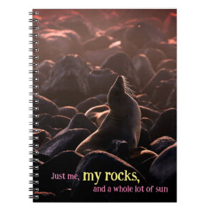Lejont solbadhav anteckningsbok