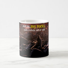 Lejont solbadhav kaffemugg