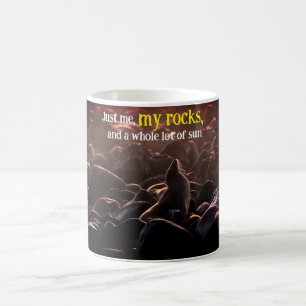 Lejont solbadhav kaffemugg