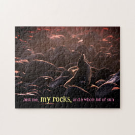 Lejont solbadhav pussel