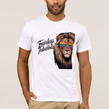 Lejont T-Shirt-Pride utan fruktlöshet och Fabulärt