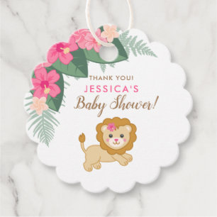 Lejont tack för Cute baby Gåvor Etiketter