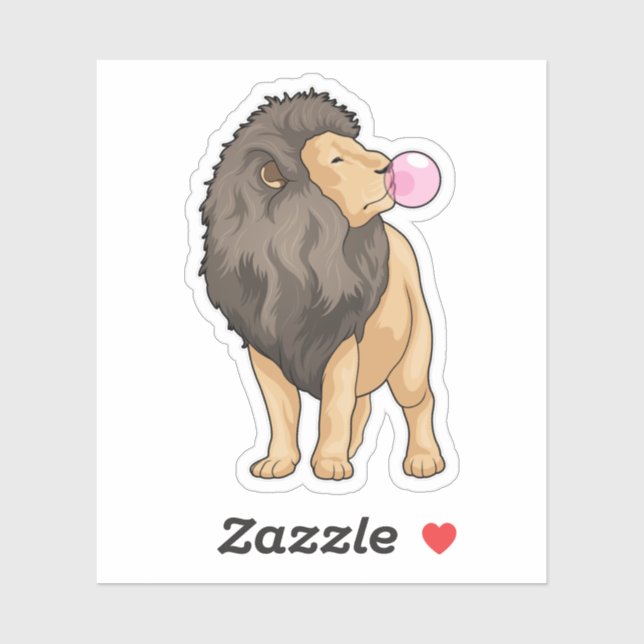 Lejont tuggummi klistermärken (Ark)