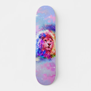 Lejont utrymme för färglösa vattenfärger mini skateboard bräda 18,5 cm