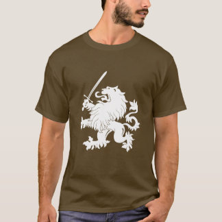Lejont våldsamt med svärdheraldikT-tröja T Shirt