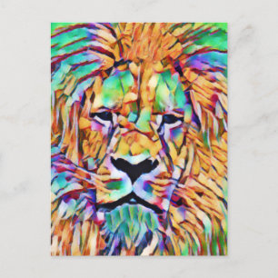 Lejont vykort - Vibrant Art