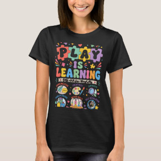 Lek är lärande tillbaka till skolan förskola försk t shirt