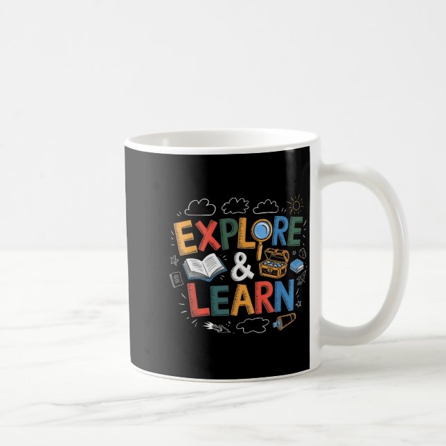 Lek är lärande Utforska och lär Förskola Lärar Kaffemugg (Höger)