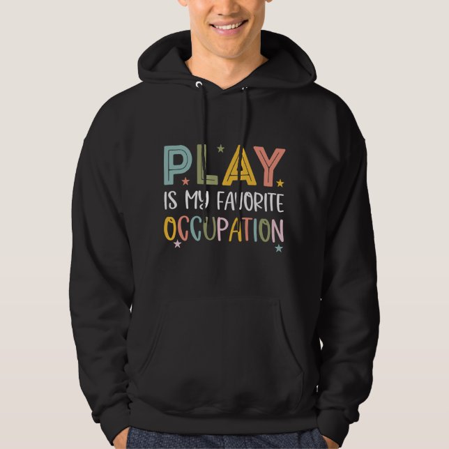 Lek är min favoritaktivitet Cool Yrkesmässig T Hoodie (Framsida)