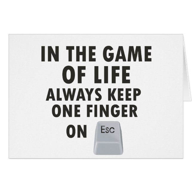 Lek av liv hälsningskort (Framsidan Horizontal)