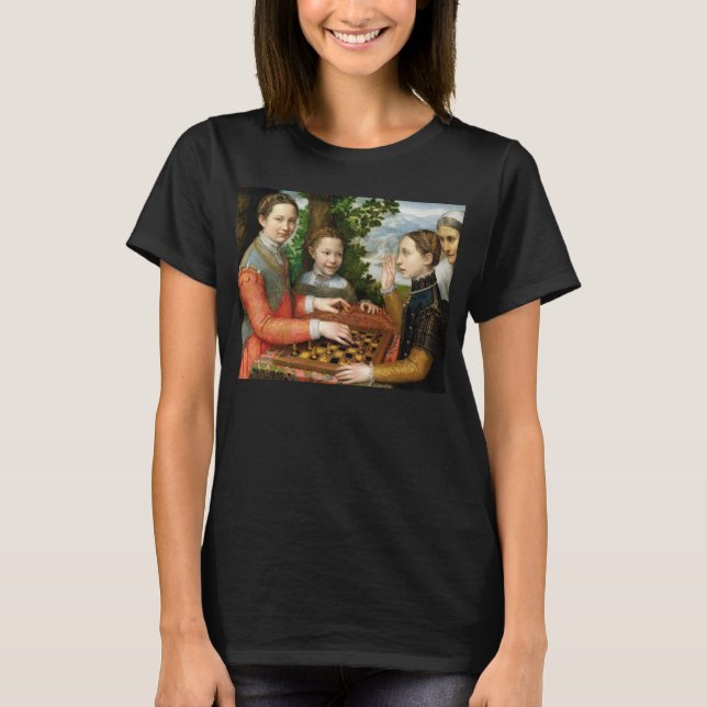 Lek av schacket av Sofonisba Anguissola - Circa T-shirt (Framsida)
