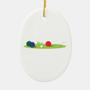Lek Bocce Julgransprydnad Keramik