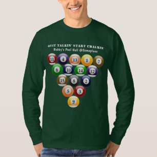 Lek för bassäng för bollar 8-Ball för Åtta-Bo T-shirt