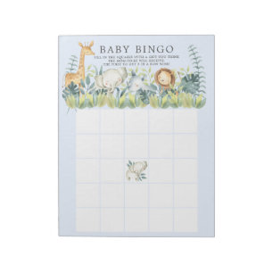 Lek för Bingo för baby shower för Anteckningsblock