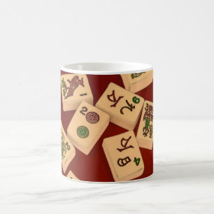 Lek för Mah Jongg Kaffemugg