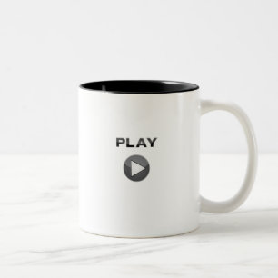 lek knäppas kaffekoppen Två-Tonad mugg