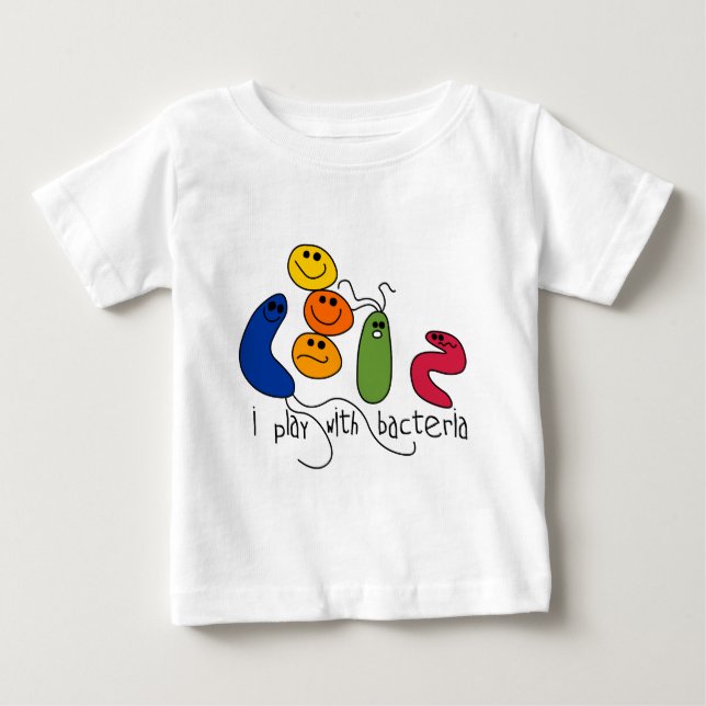 Lek med bakterier t-shirt (Framsida)