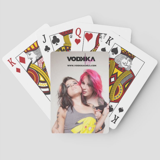 Lek med de Vodkka flickorna Casinokort (Baksidan)