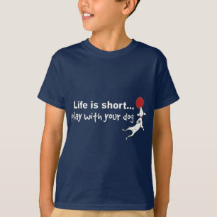 Lek med din hund t shirt