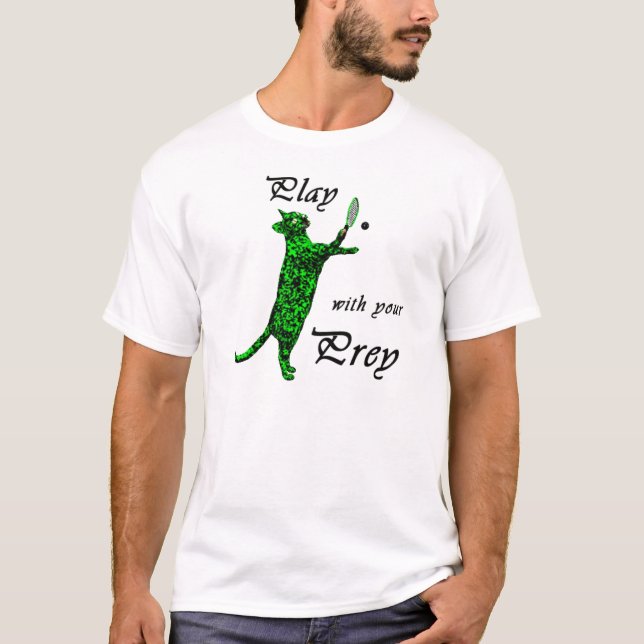 Lek med ditt rov (Raquetball) Tee Shirt (Framsida)