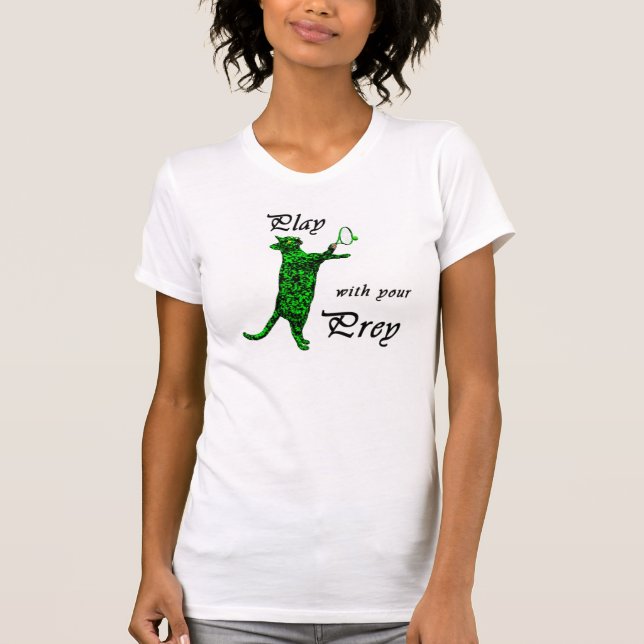 Lek med ditt rov (tennis) t-shirt (Framsida)