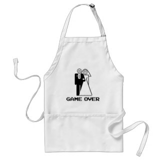 Lek över giftermålleken över den roliga tshirten förkläde