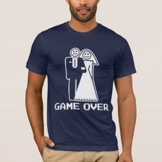 Lek över giftermålleken över den roliga tshirten t-shirt