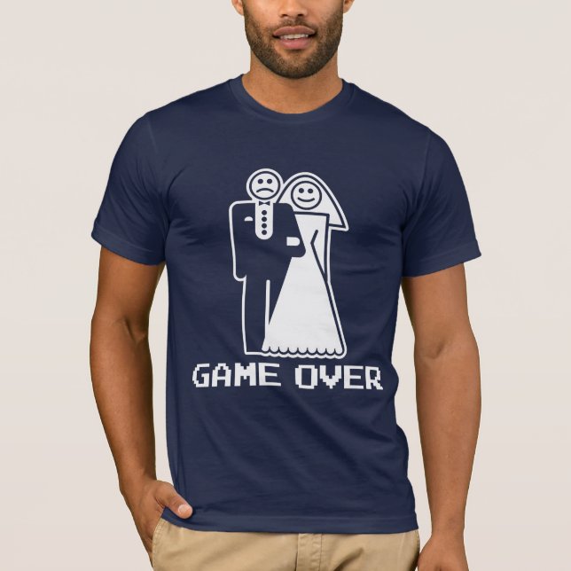 Lek över giftermålleken över den roliga tshirten t-shirt (Framsida)