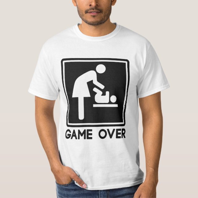 Lek över nyfödd bebis för föräldermamma t-shirt (Framsida)