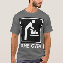 Lek över nyfödd bebis för förälderpappa t-shirt