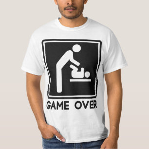 Lek över nyfödd bebis för förälderpappa t-shirt