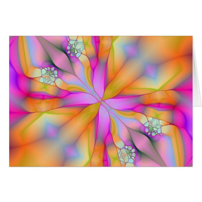 Lek på Fractal 2 Hälsningskort (Framsidan Horizontal)