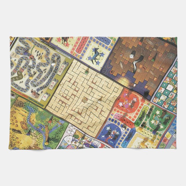 Lek på!  Stiga ombord lekar Kökshandduk (Horisontell)