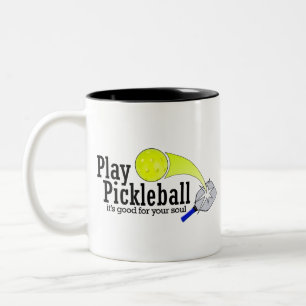 Lek Pickleball dess bra för din soul Två-Tonad Mugg