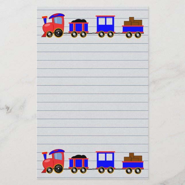 Lek tåg brevpapper (Framsida)
