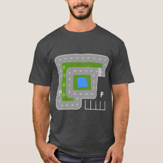 Leka bilar på pappas rygg lekmatta på pappas rygg t shirt