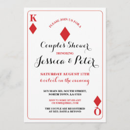 Leka den Las Vegas för drottning för kortparkung Inbjudningar