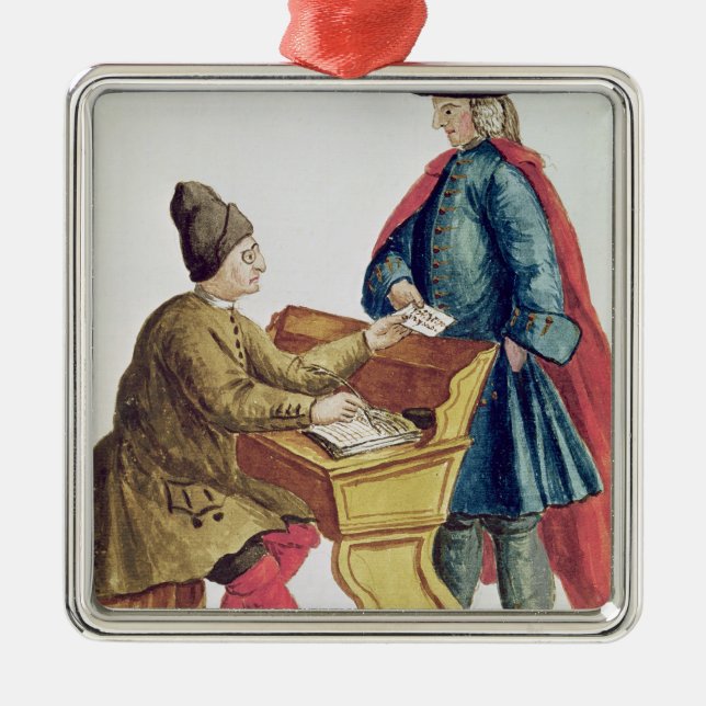 Leka det Venetian lotterit Julgransprydnad Metall (Framsidan)