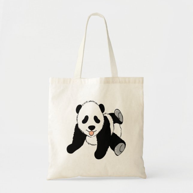 Leka för babypandaunge tygkasse (Framsidan)