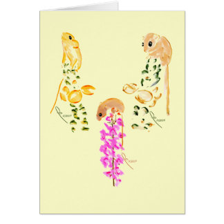 leka för fältmöss hälsningskort