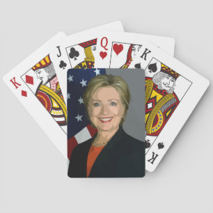 Leka för Hillary Clinton val som 2016 är standart Spelkort
