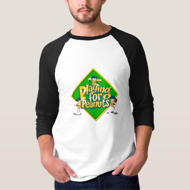 Leka för jordnötter - 3/4 sleeveskjorta t shirt (Framsida)
