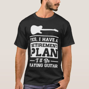 Leka gitarrpension planera t shirt