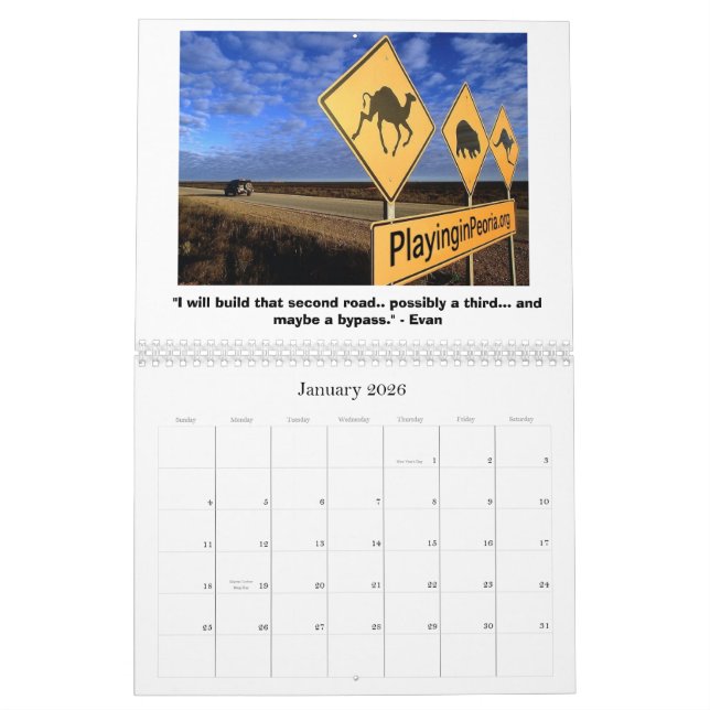 Leka i den Peoria väggkalendern 2010 Kalender (Jan 2026)