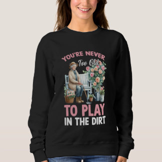 Leka i jorden Växtdam Blomma Mormor Mamma Trädgård T Shirt