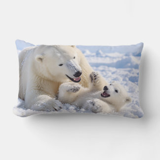 Leka i snön lumbarkudde
