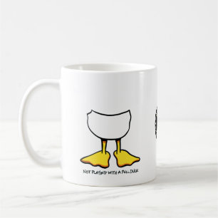 Leka inte med en full anka kaffemugg